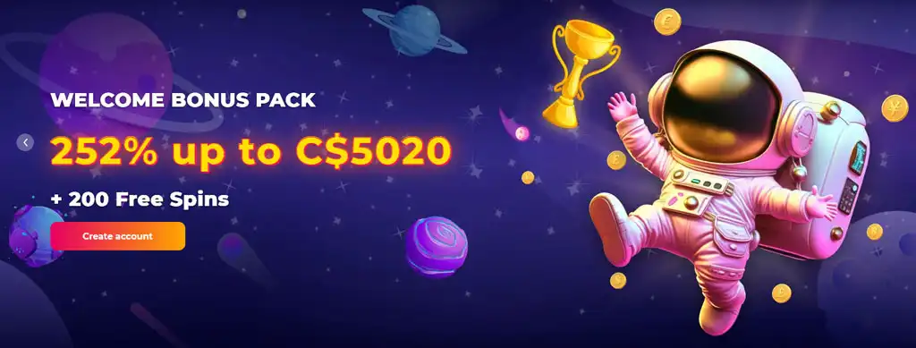 CosmicSlot Casino Welcome Bonus Offer