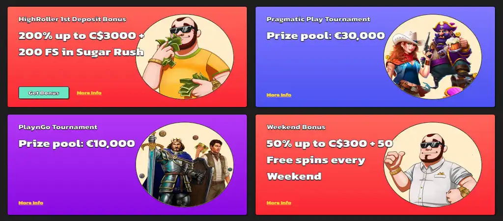 Promotions and Bonuses at Spinsbro Casino