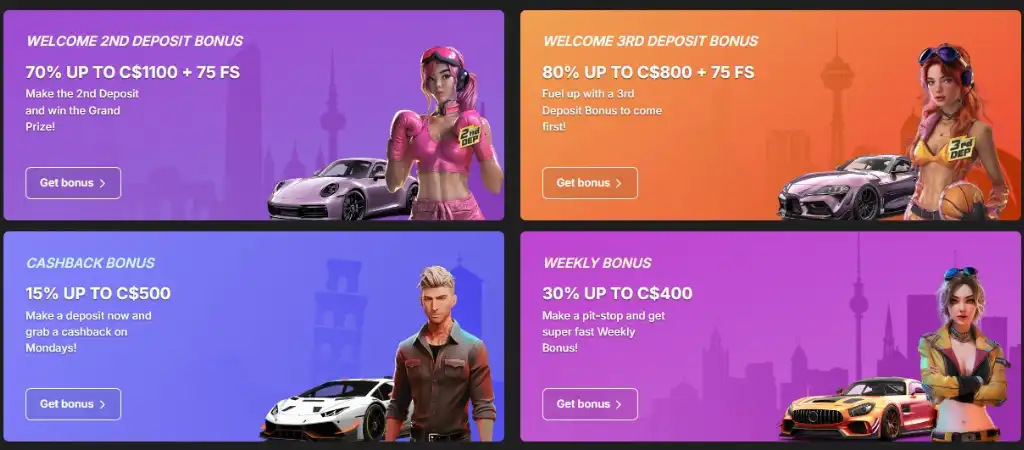 Need For Spin Casino, deposit bonus, mobile casino