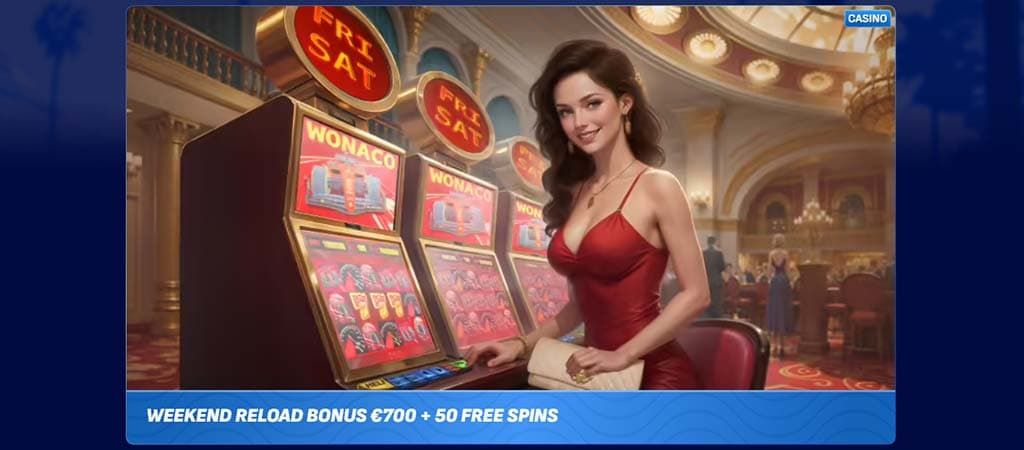 Wonaco Casino, Welcome Bonuses, women