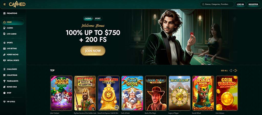 Cashed Casino, promotions, bonuses