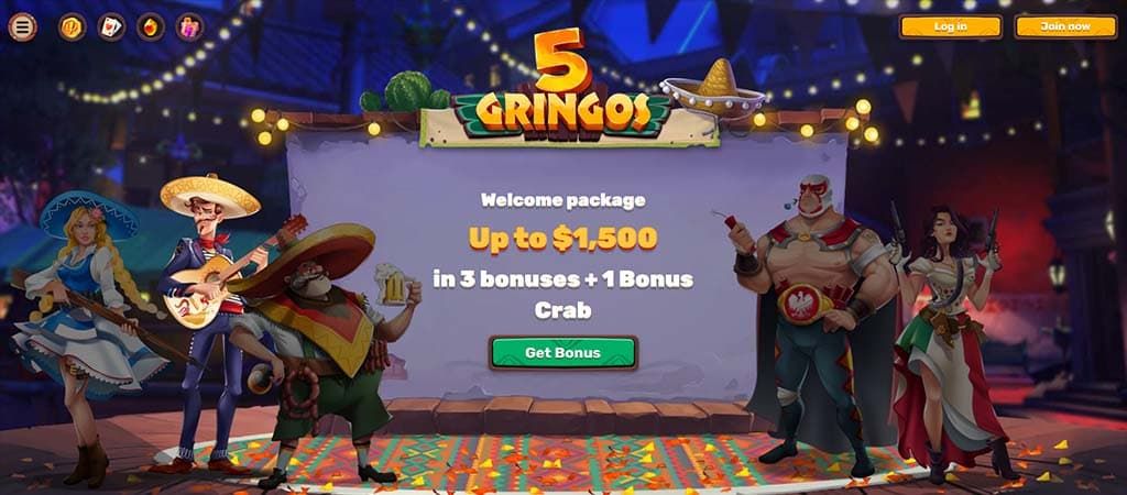 online casino, 5gringos casino, website